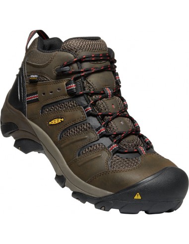 Men's Keen Utility Lansing Mid WP in Cascade Brown/Brindle offre 