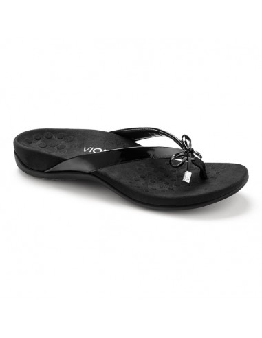 Womens Vionic Bella Toe Post Sandal Black les ctes