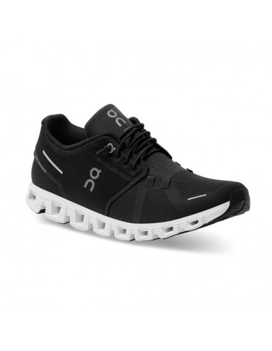 Mens On Running Cloud 5 Black/White pas cher