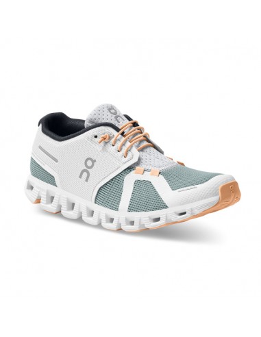 Womens On Running Cloud 5 Push White/Cobble livraison gratuite