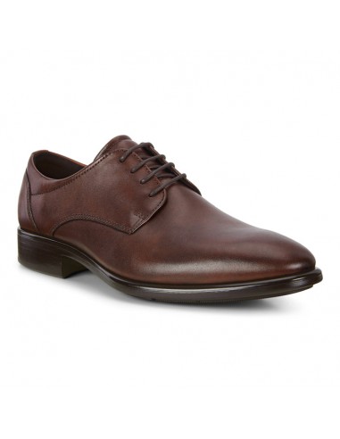 Mens Ecco City Tray Plain Toe Cognac hantent personnes