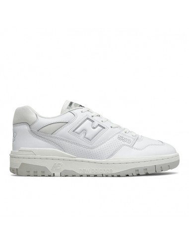 Mens New Balance BB550 White/White la chaussure