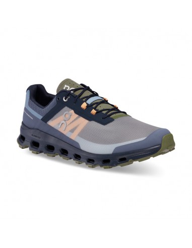 Mens On Running Cloudvista in Midnight/Olive la livraison gratuite