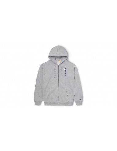 FULL ZIP HOODIE - HEATHER GREY / TRUE NAVY d'Europe débarque