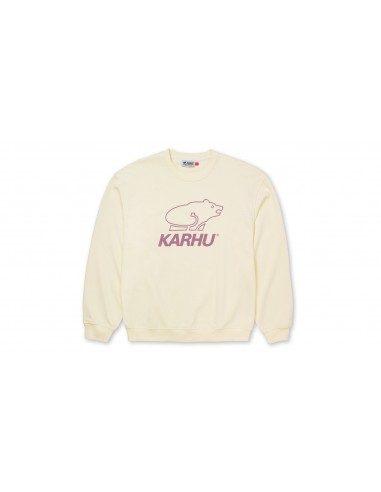 BASIC LOGO SWEATSHIRT - MARSHMALLOW / LILAS outlet