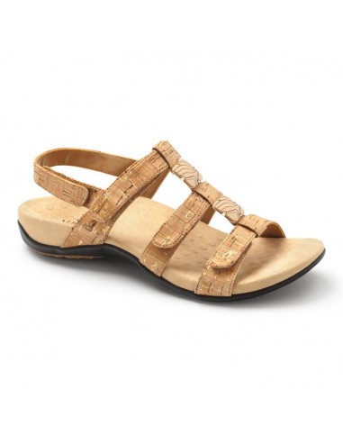 Womens Vionic Amber Adjustable Sandal Gold Cork prix