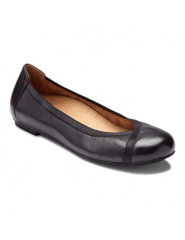 Womens Vionic Caroll Ballet Flat Black de pas cher