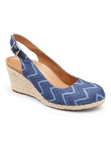 Womens Vionic Coralina Wedge Navy Chevron livraison gratuite