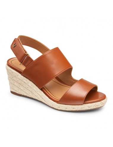 Womens Vionic Brooke Wedge Sandal Cognac acheter