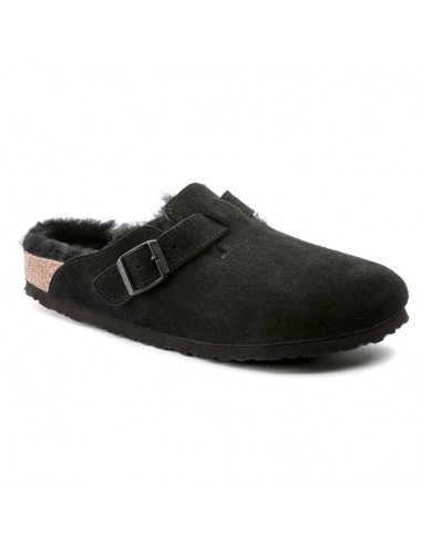 Womens Birkenstock Boston Shearling Black 50% de réduction en Octobre 2024