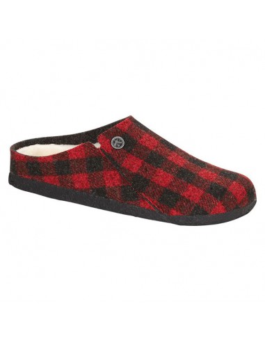 Womens Birkenstock Zermatt Slipper Plaid Red Comparez et commandez 