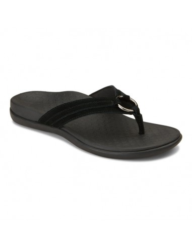 Womens Vionic Aloe Toe Post Sandal Black france